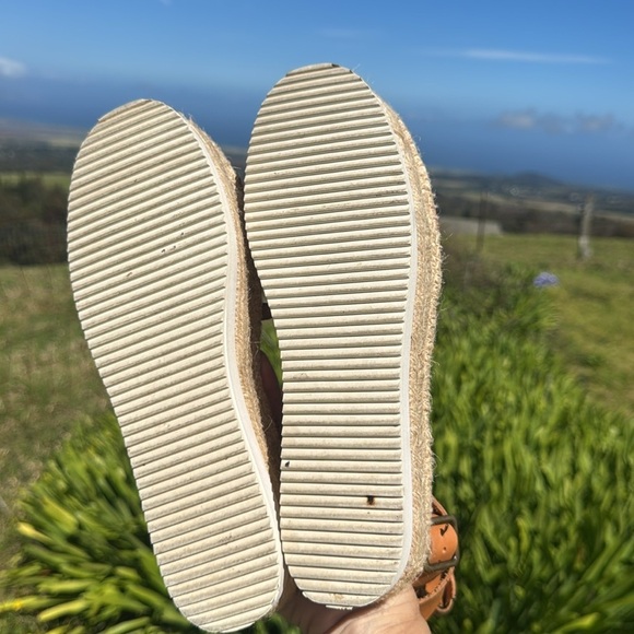 SOLUDOS Anthropologie Olympia Espadrille Flatphorm platform Sandal Tan Size 9.5 - Picture 8 of 12